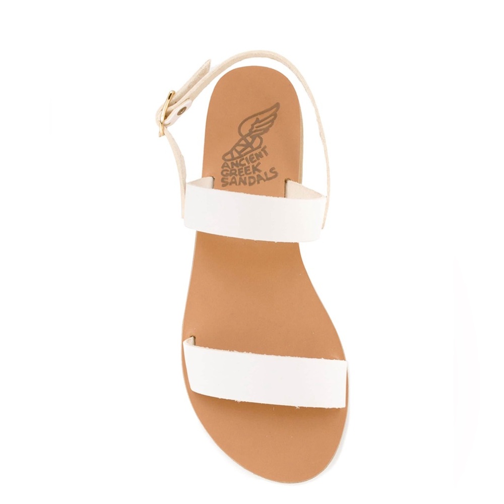 Ancient Greek White Clio Sandal